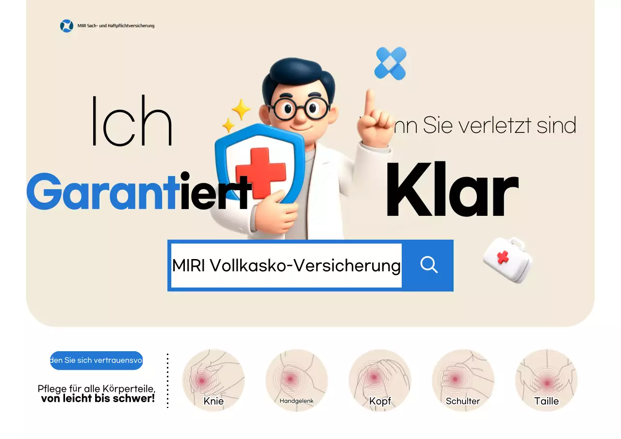 Beige Clean Versicherungsanzeige