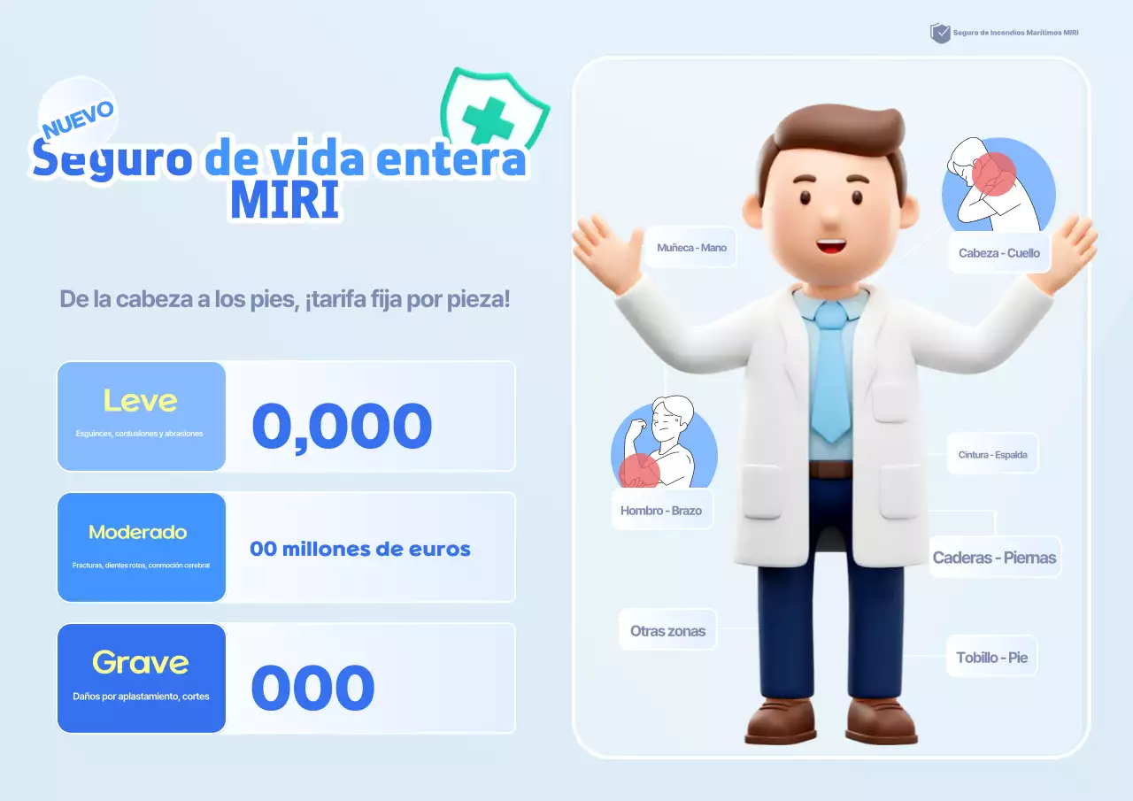 Anuncio de seguros Sky Blue Clean