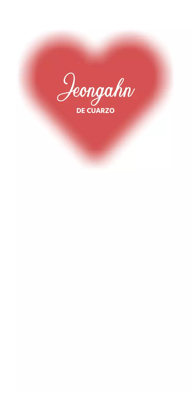 Frase de ídolo sencilla con un impresionante corazón rojo.