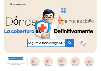 Anuncio de seguros Beige Clean