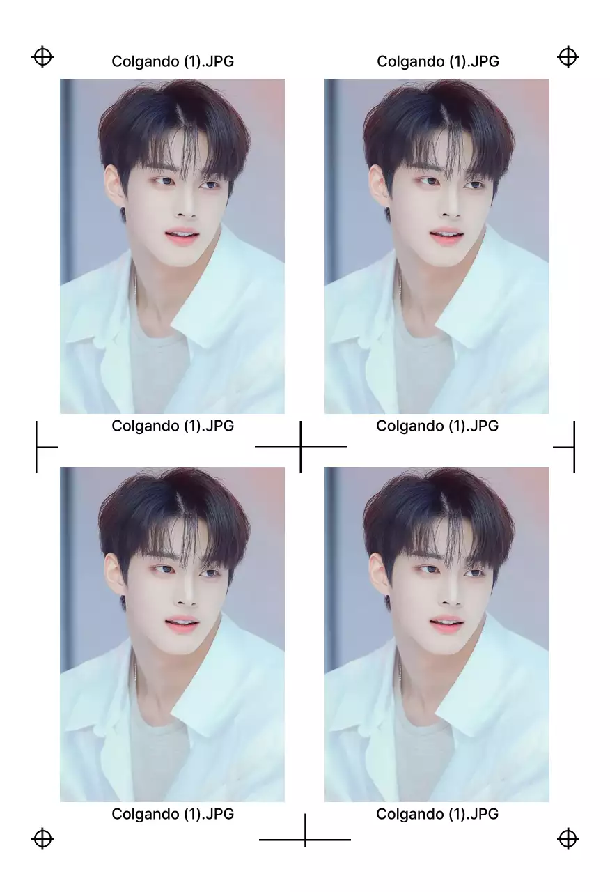 Marco de fotos moderno de cuatro cortes