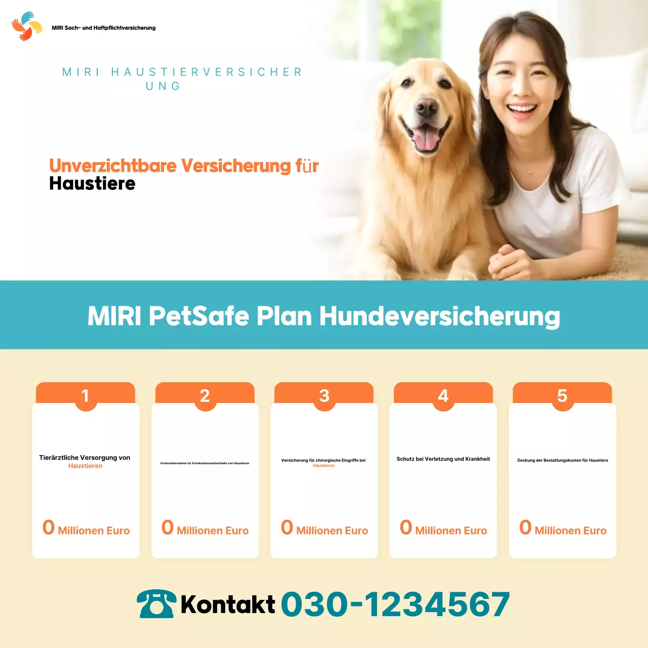 Orange Modern Pet Insurance-Werbung