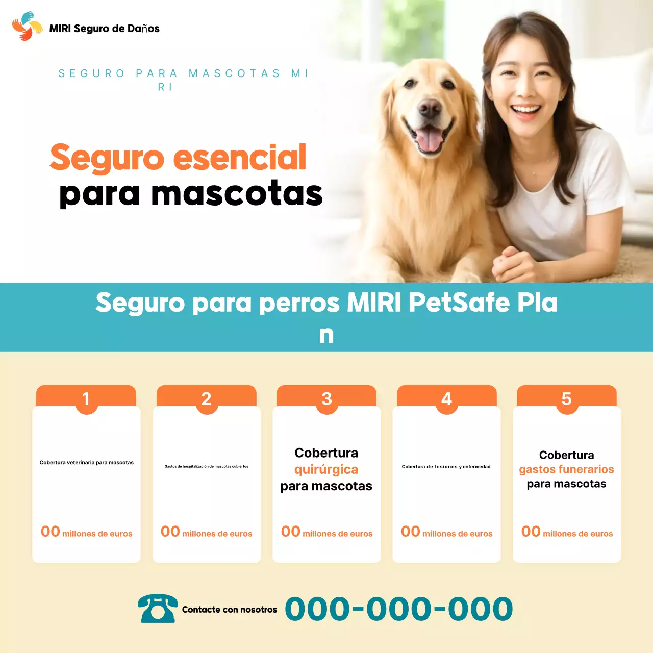 Anuncio de Orange Modern Pet Insurance