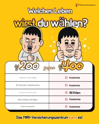 Gelbe Gag-Büroangestellten-Auswahlanzeige