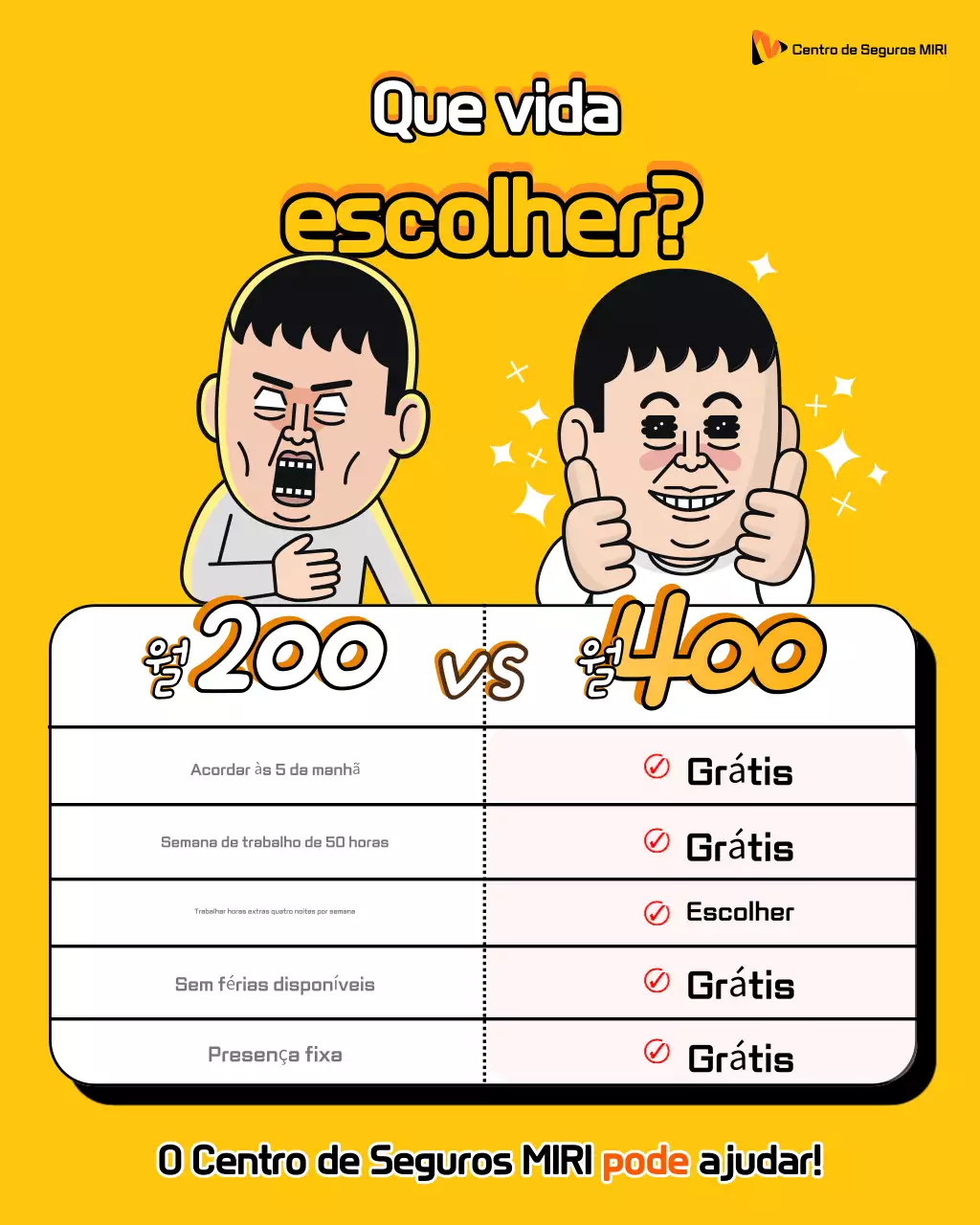 Anúncio de seleção de funcionários de escritório com gag amarelo