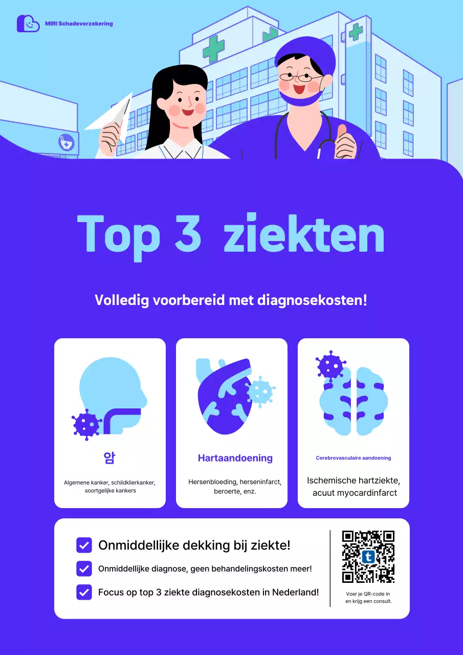 Advertentie voor Sky Blue Modern Health Insurance