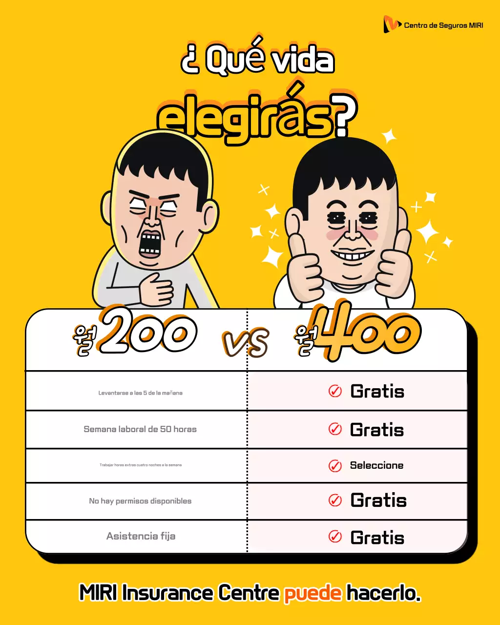 Anuncio de selección de oficinistas de mordaza amarilla