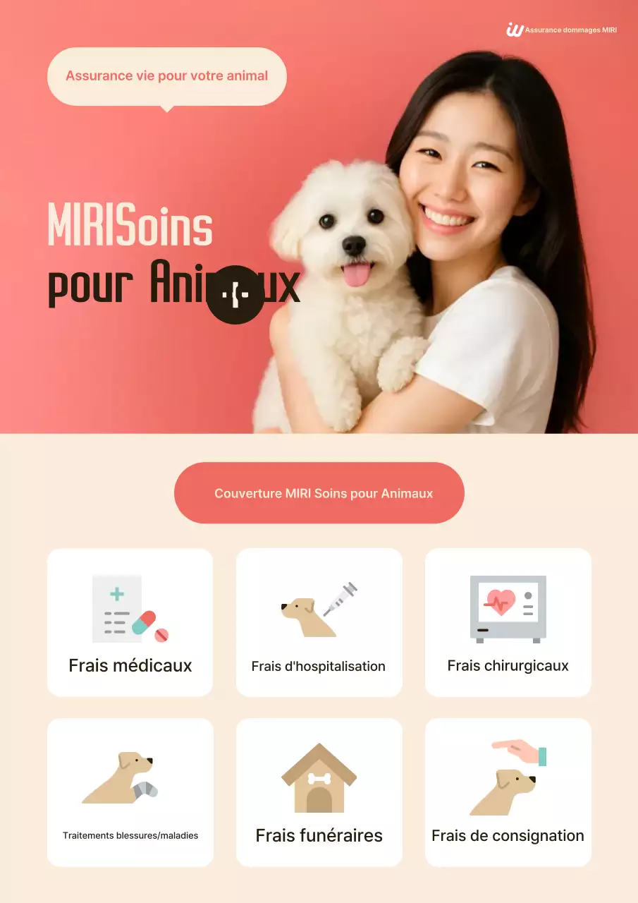Promotion d'assurance pour animaux de compagnie Pink Simple