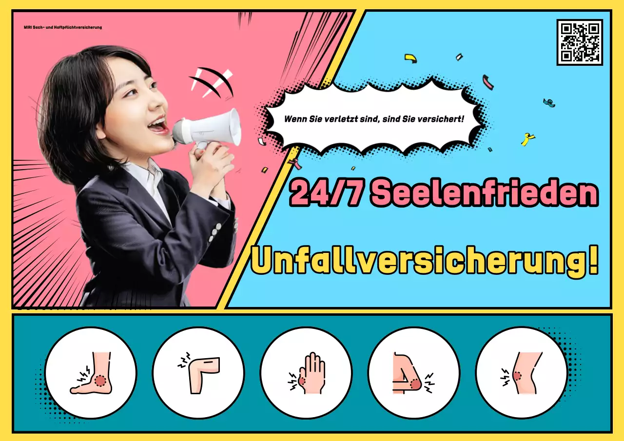 Sky Blue Pop Versicherungsanzeige