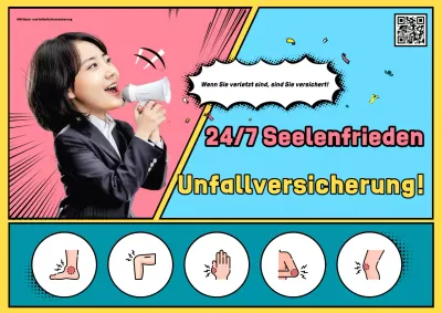 Sky Blue Pop Versicherungsanzeige