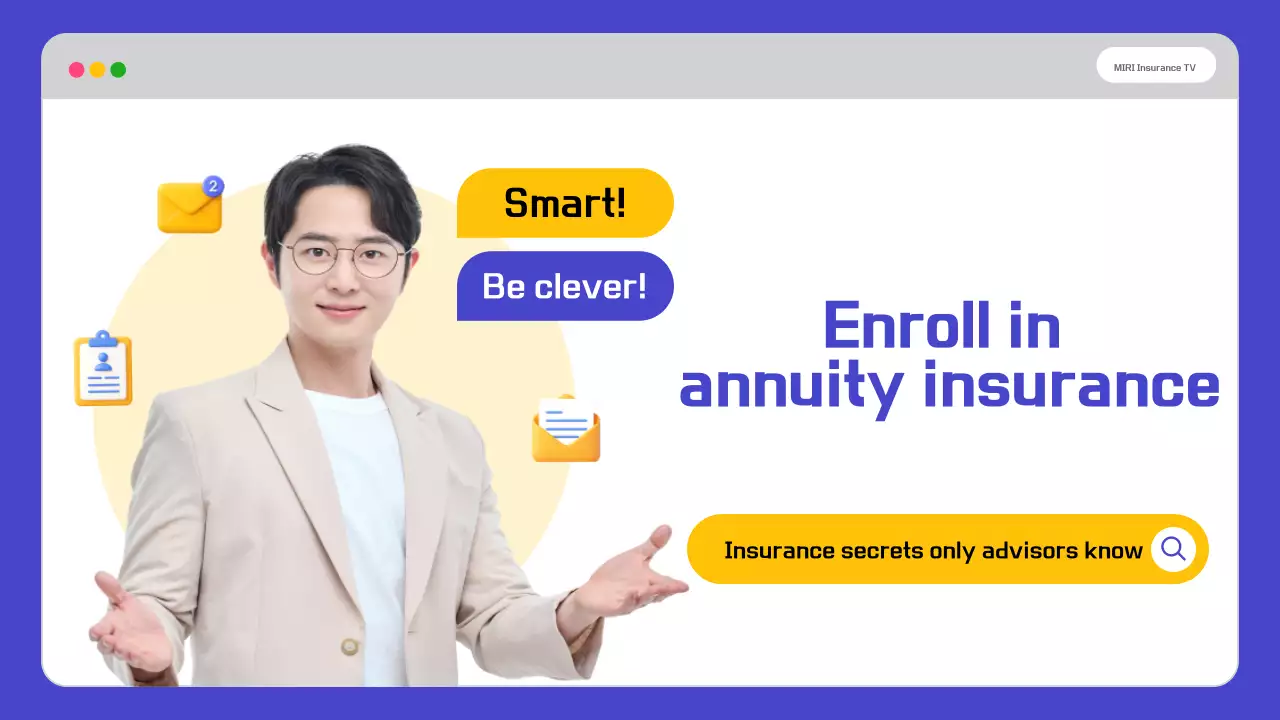 Blue Modern Pension Insurance Advertisement