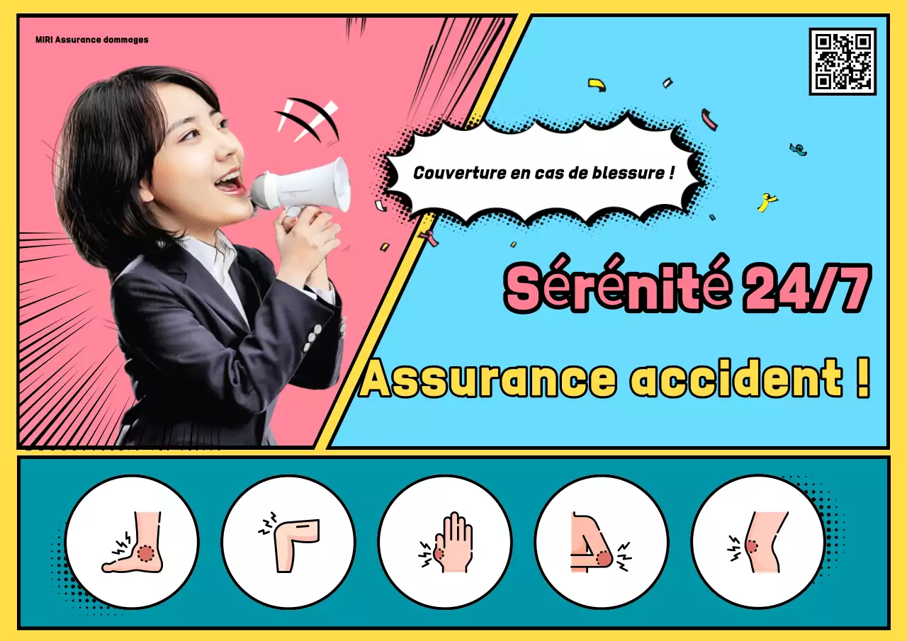 Publicité pour l'assurance Sky Blue Pop