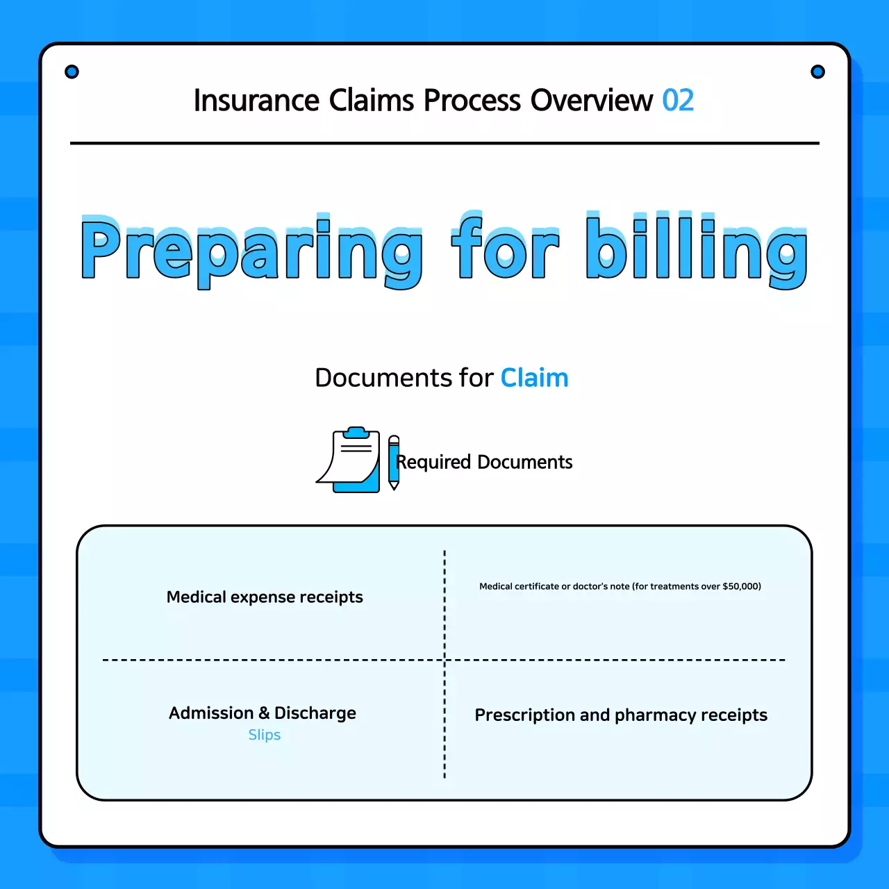 Entrega de informações sobre seguros Blue Simple
