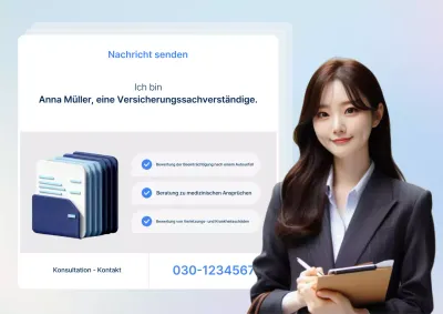 Sky Blue Clean Versicherungsberatungsangebot