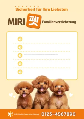 Werbung für die Orange Simple Haustierversicherung