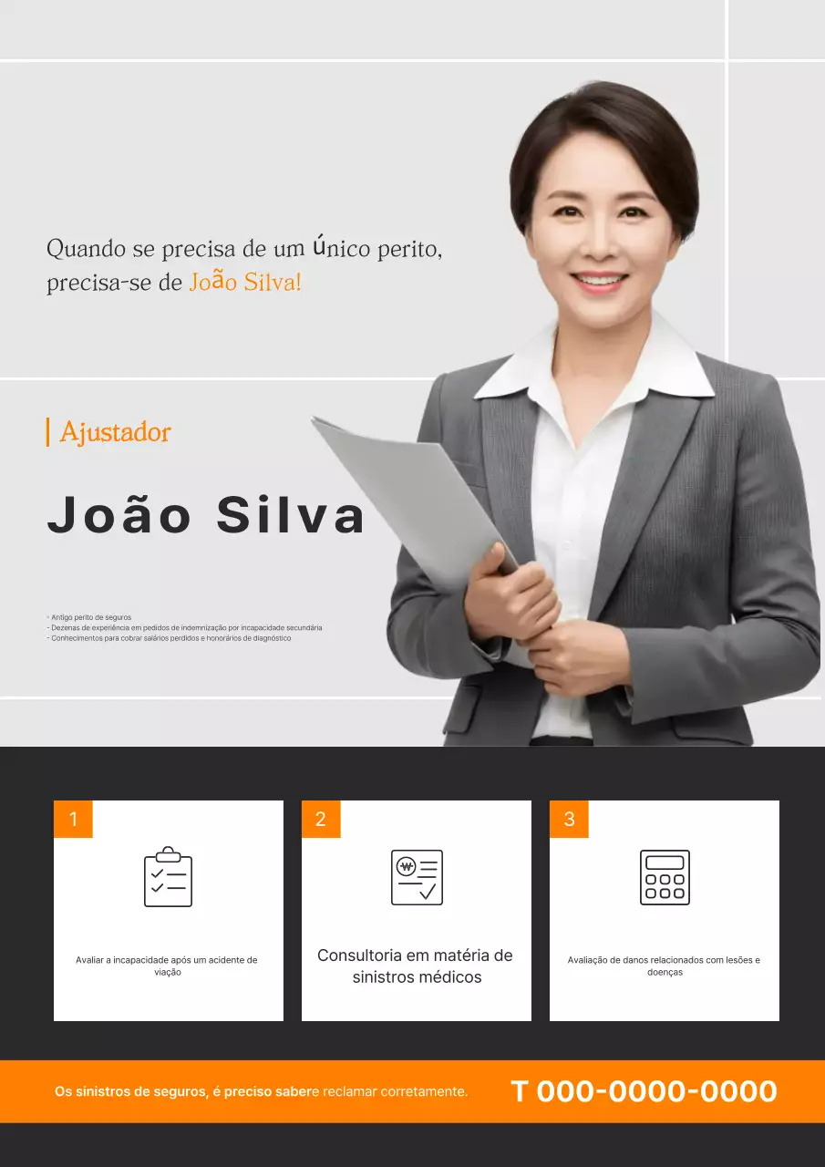 Anúncio de consultoria de seguros Gray Clean
