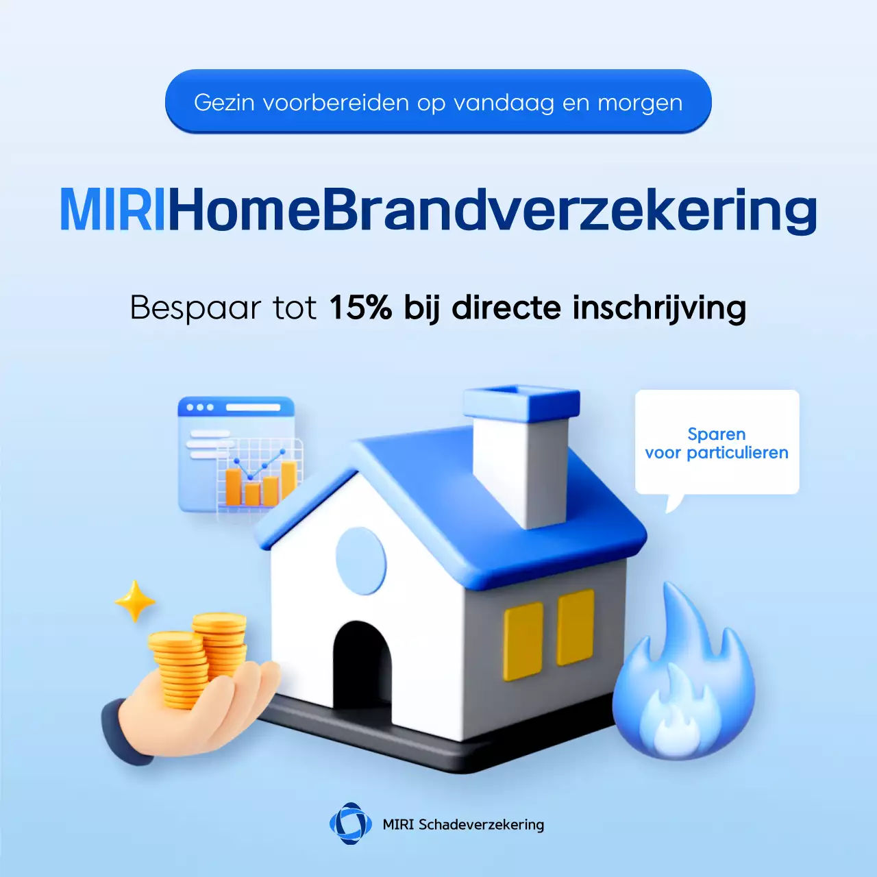 Advertentie voor Sky Blue Modern Insurance