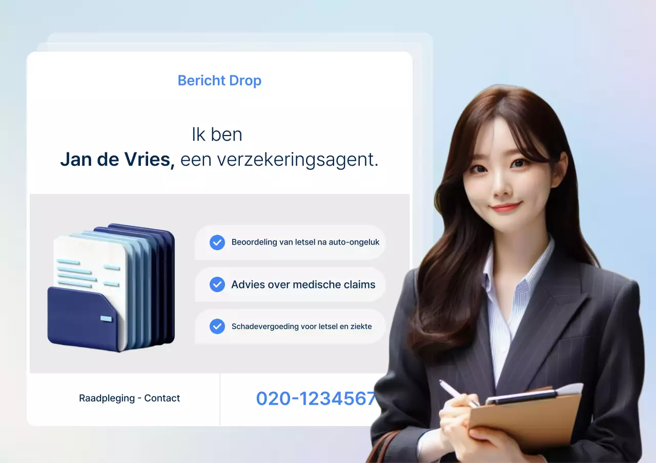 Sky Blue Clean Verzekeringsadvies Promotie