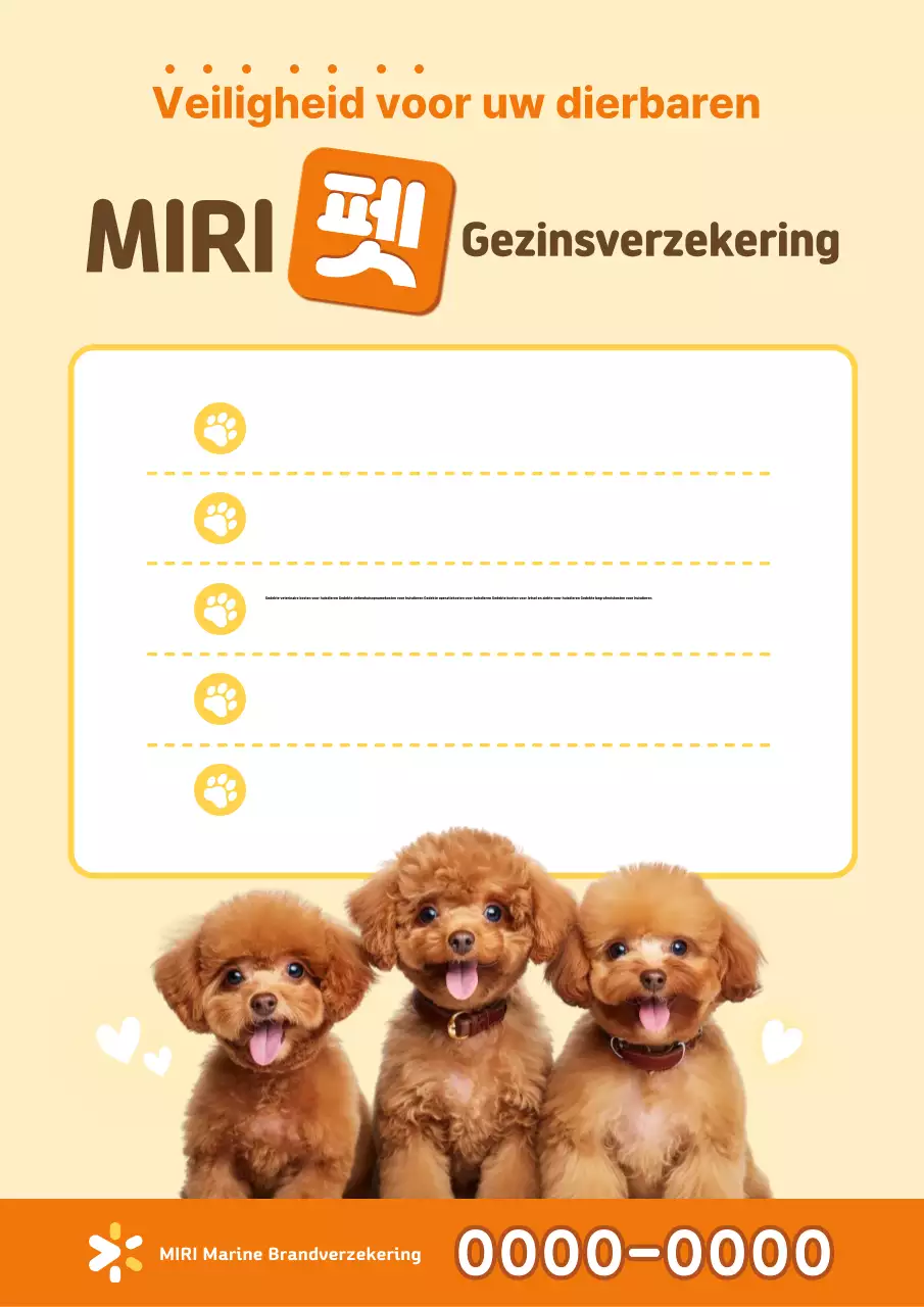Advertentie voor Orange Simple Pet Insurance