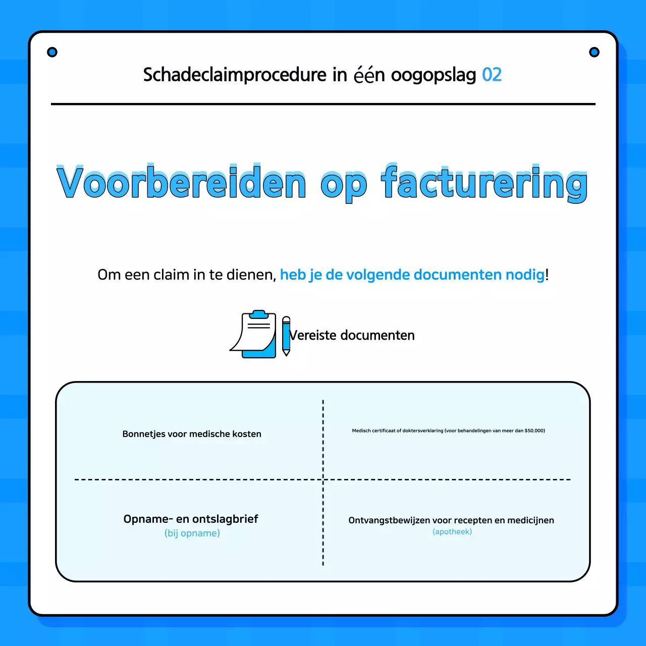 Blue Simple Verzekeringsinformatie Levering
