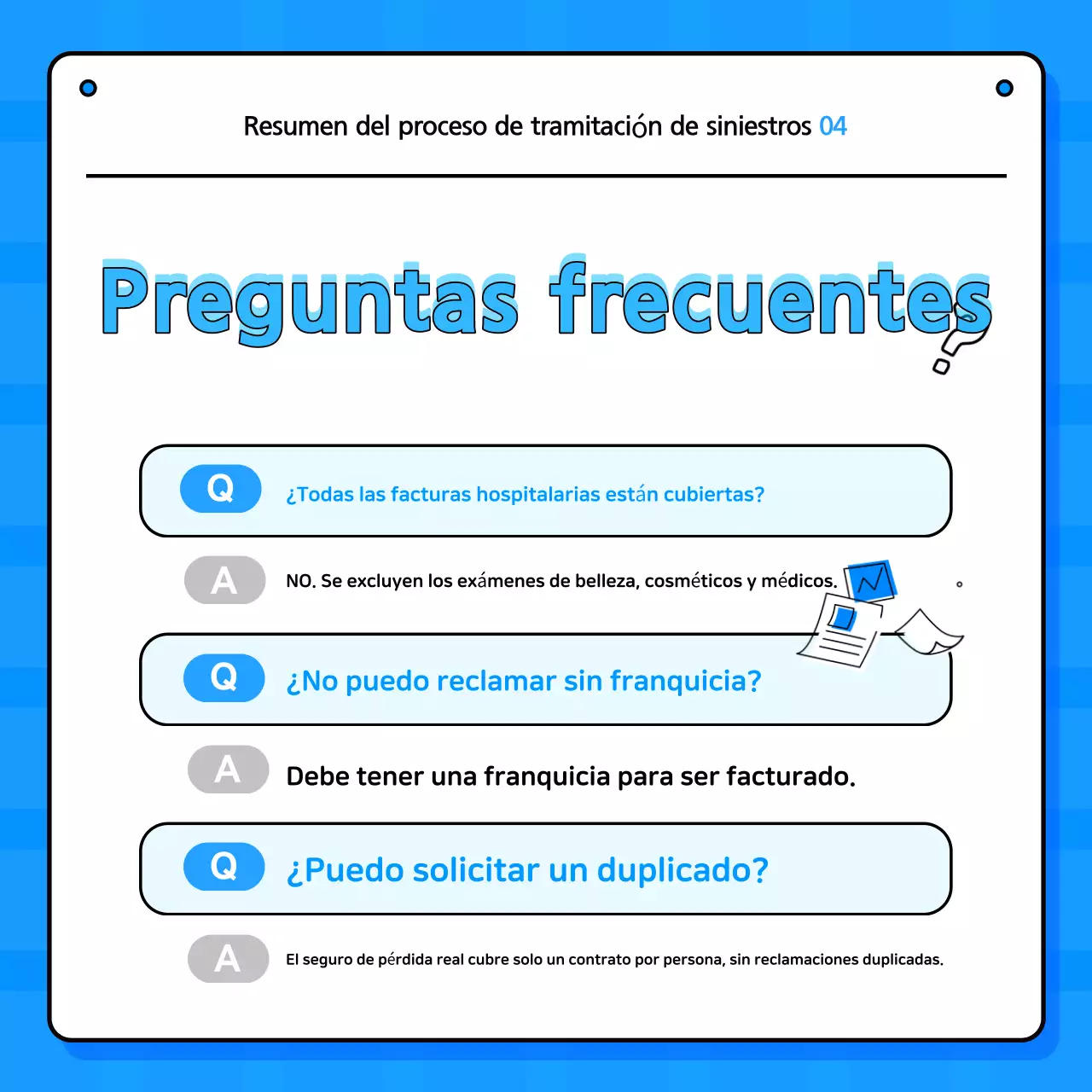 Entrega de información de Blue Simple Insurance