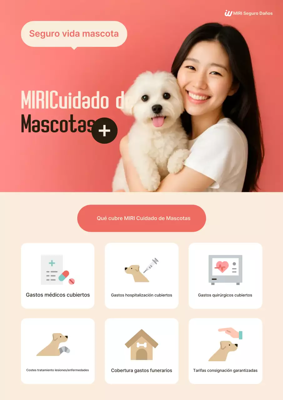 Promoción de seguro para mascotas Pink Simple