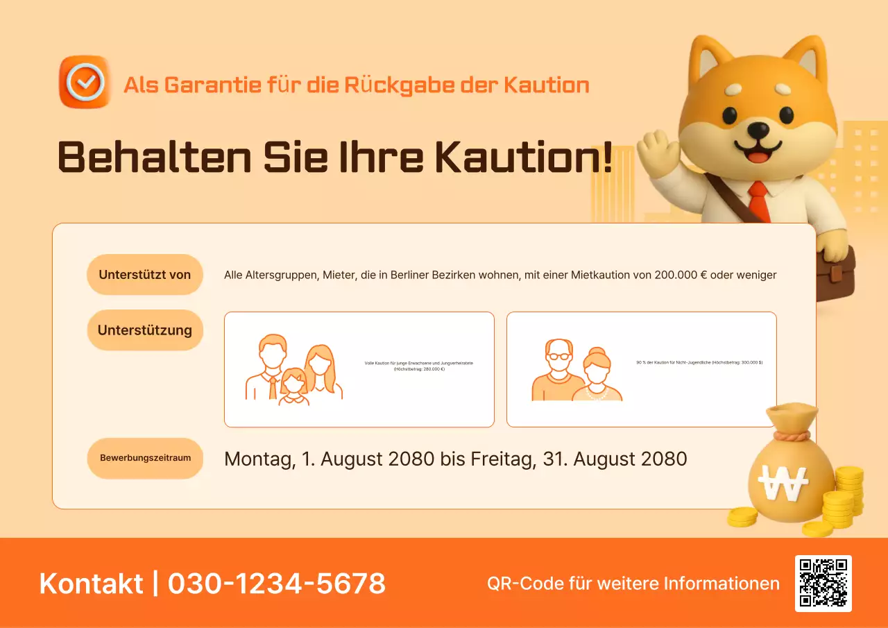 Beige Baby Finance-Werbung