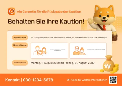 Beige Baby Finance-Werbung