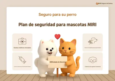 Anuncio de seguro para mascotas Beige Baby