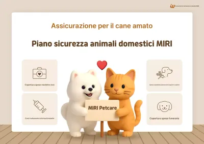 Pubblicità dell'assicurazione per animali domestici Beige Baby