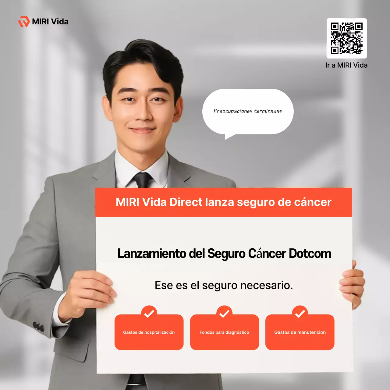 Anuncio de seguros Gray Clean