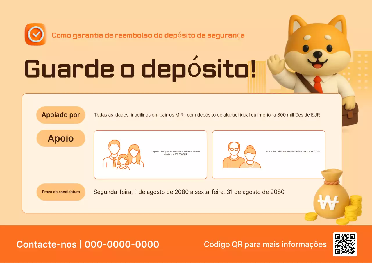 Anúncio de Finanças para Bebês Bege