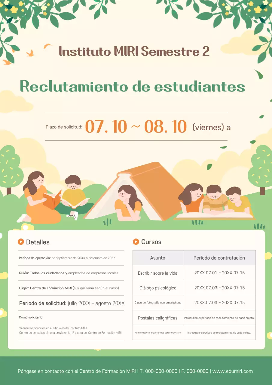 Reclutamiento de Educación para Bebés Verdes