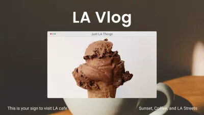 Brown Modern Ice Cream Vlog