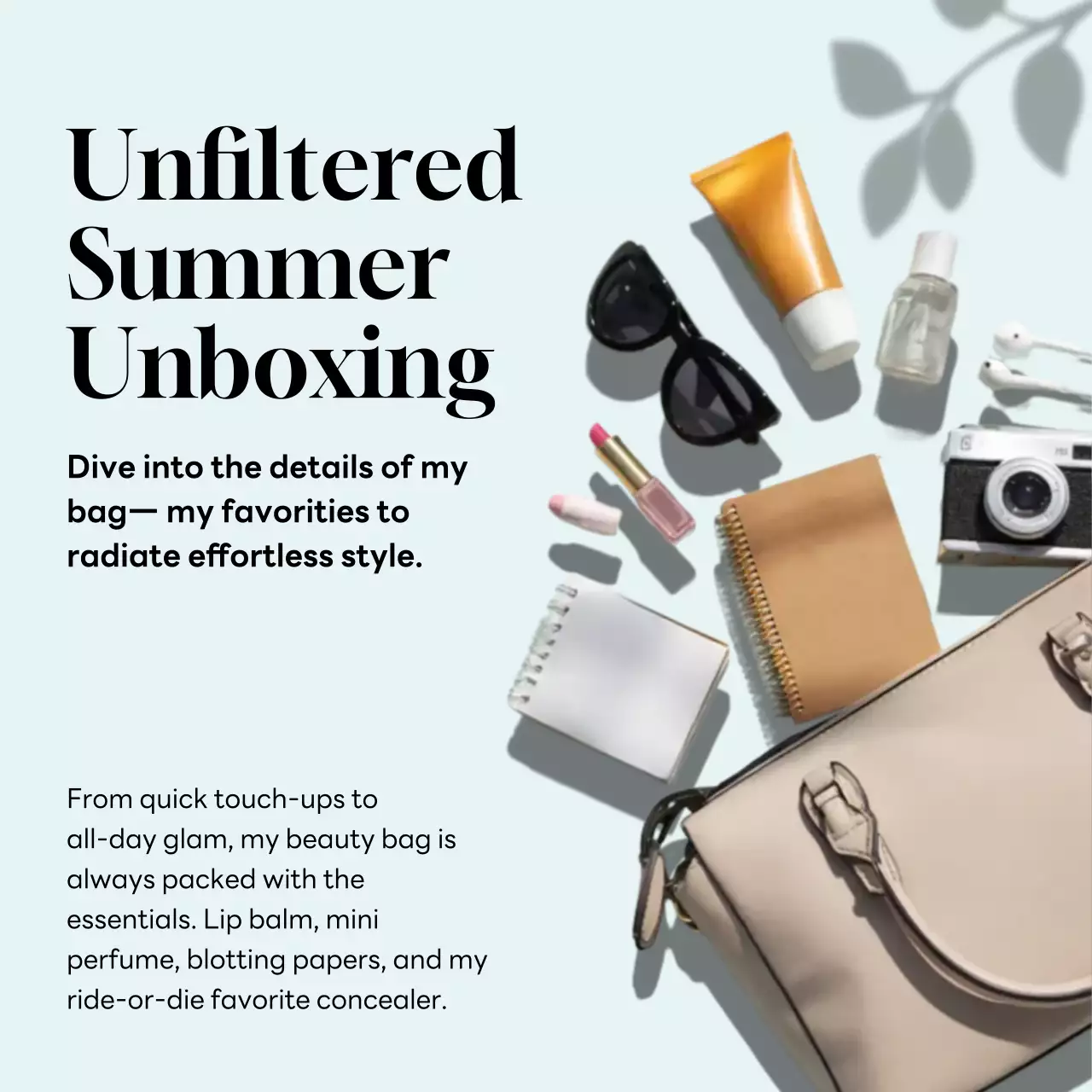 Beige Modern Lifestyle Promotion Instagram Post