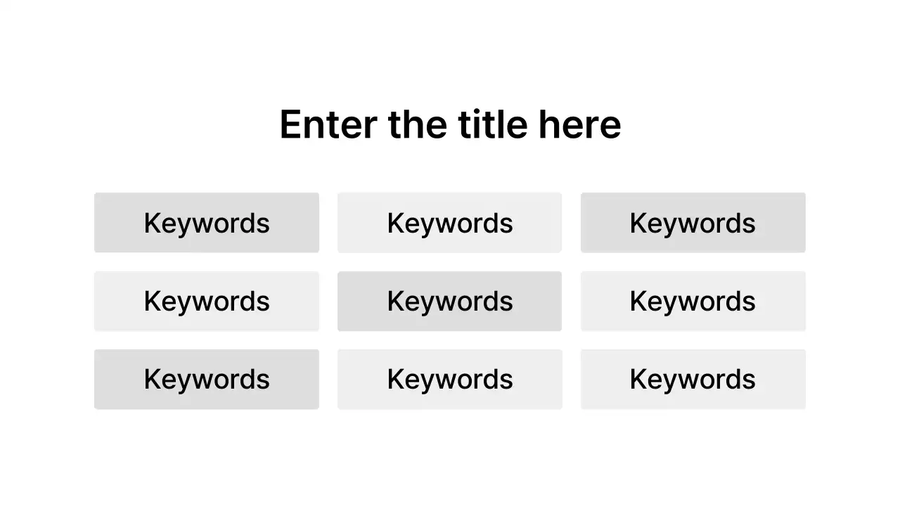 Lista de palavras-chave