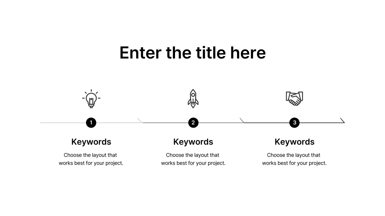 Extended Process Left Right Vertical Paragraph