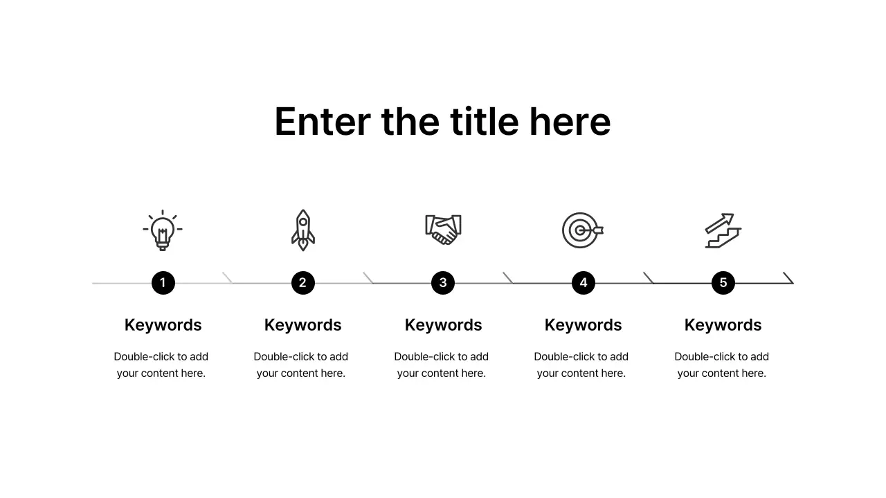 Extended Process Left Right Vertical Paragraph