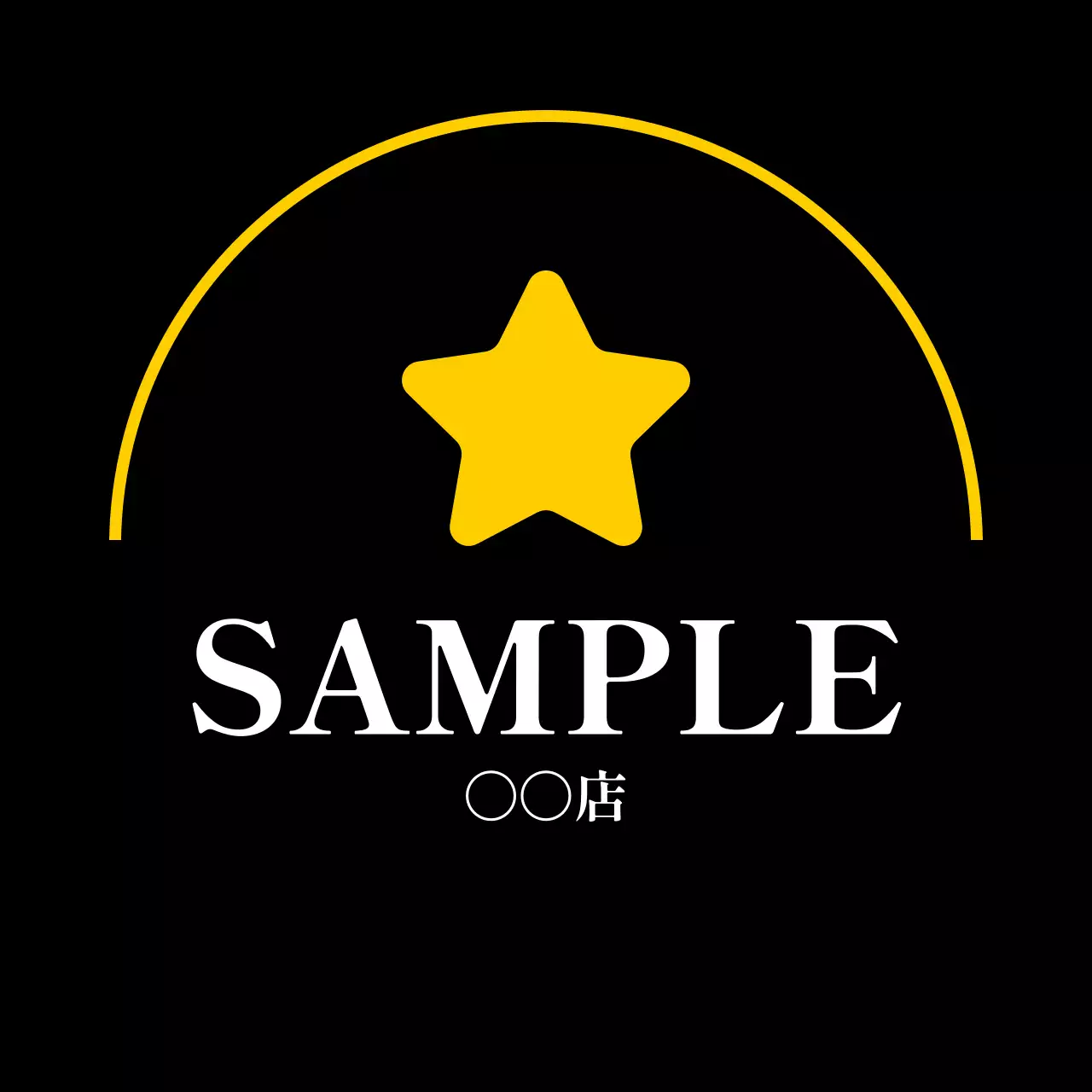 黒 シンプル ロゴ デザイン