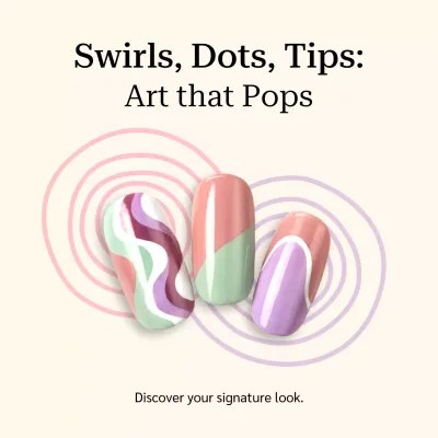 Colourful Modern Nail Art Promotion Instagram Post