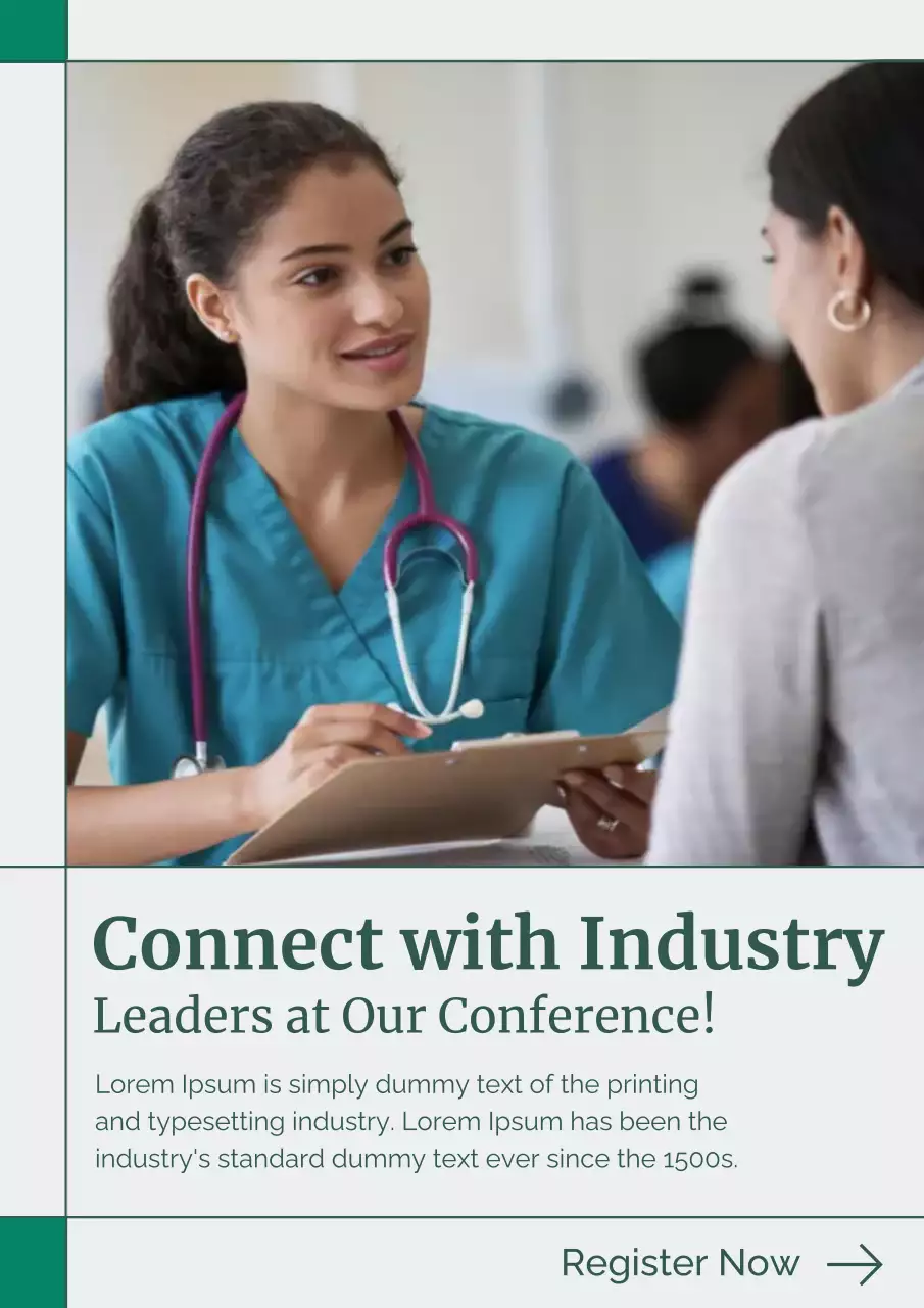 blue professional healthcare invitation Instagram Post