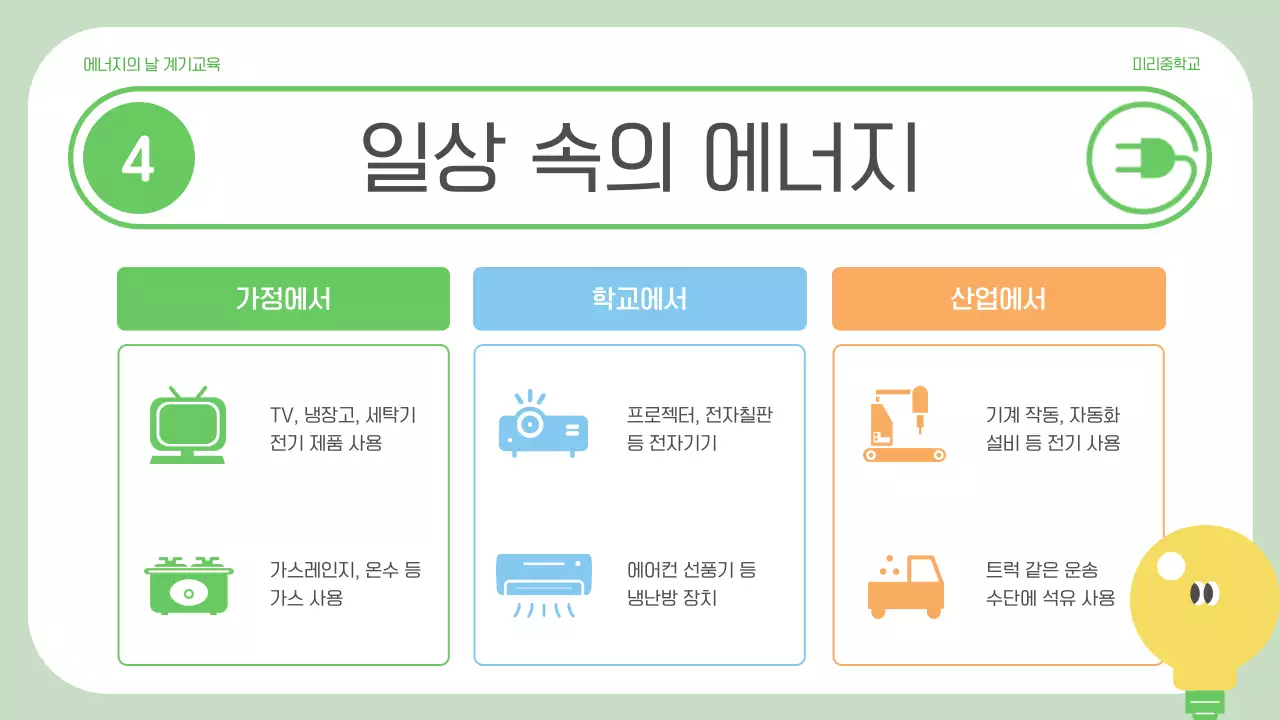 초록 심플 에너지 교육 자료