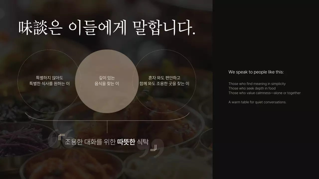 모던한 요식업 브랜딩 소개