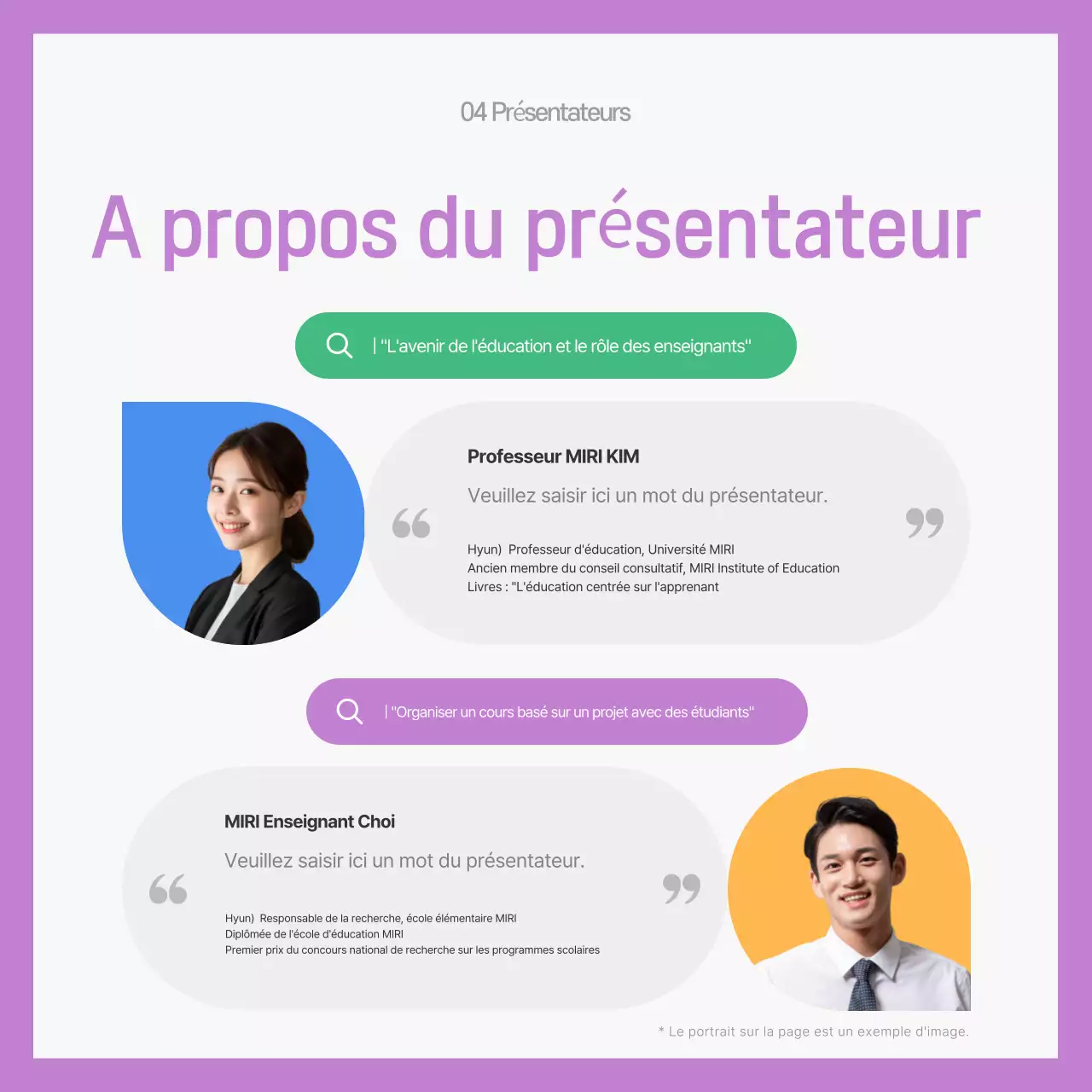 Promotion de l'événement Gray Modern Education