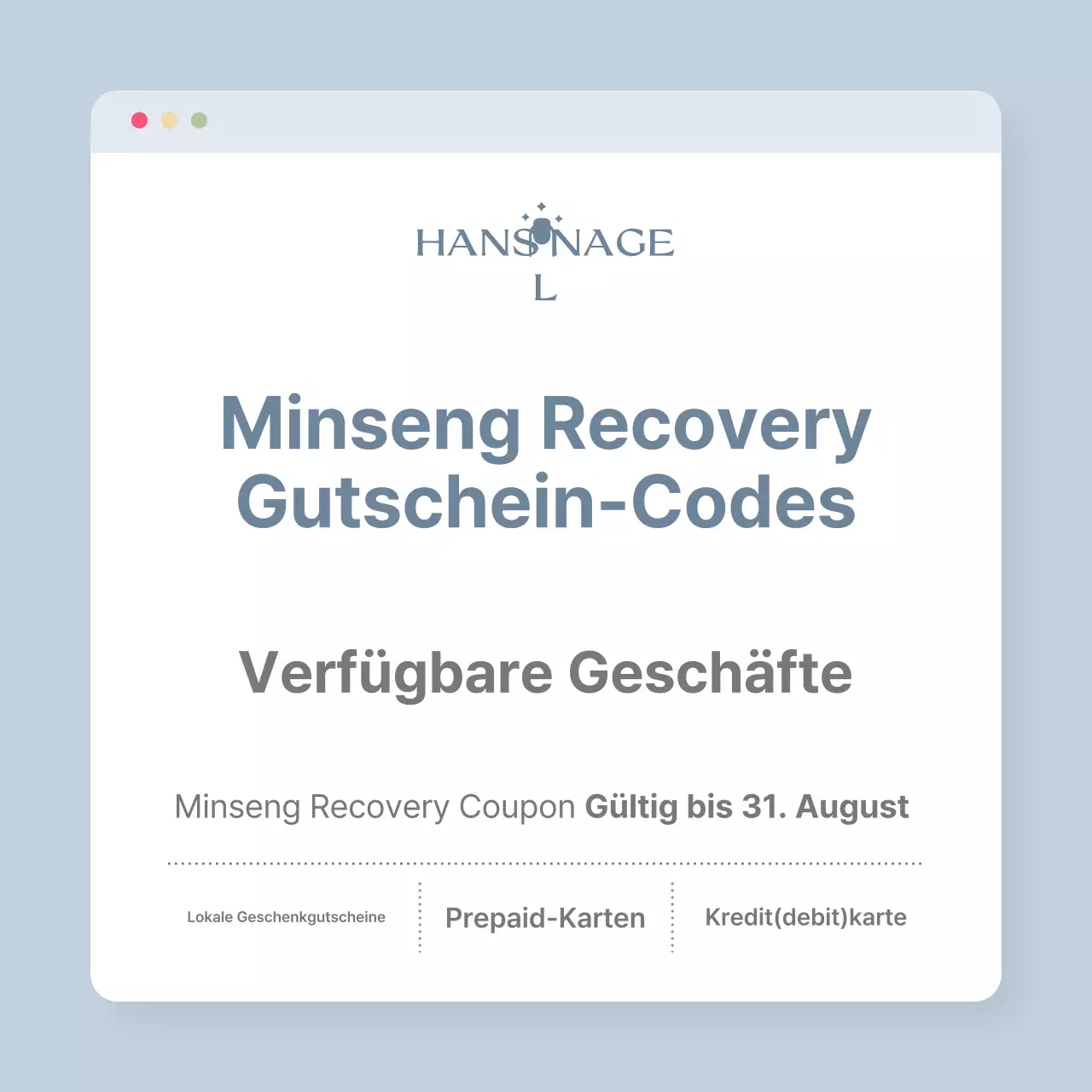 Sky Blue Clean Gutschein-Leitfaden