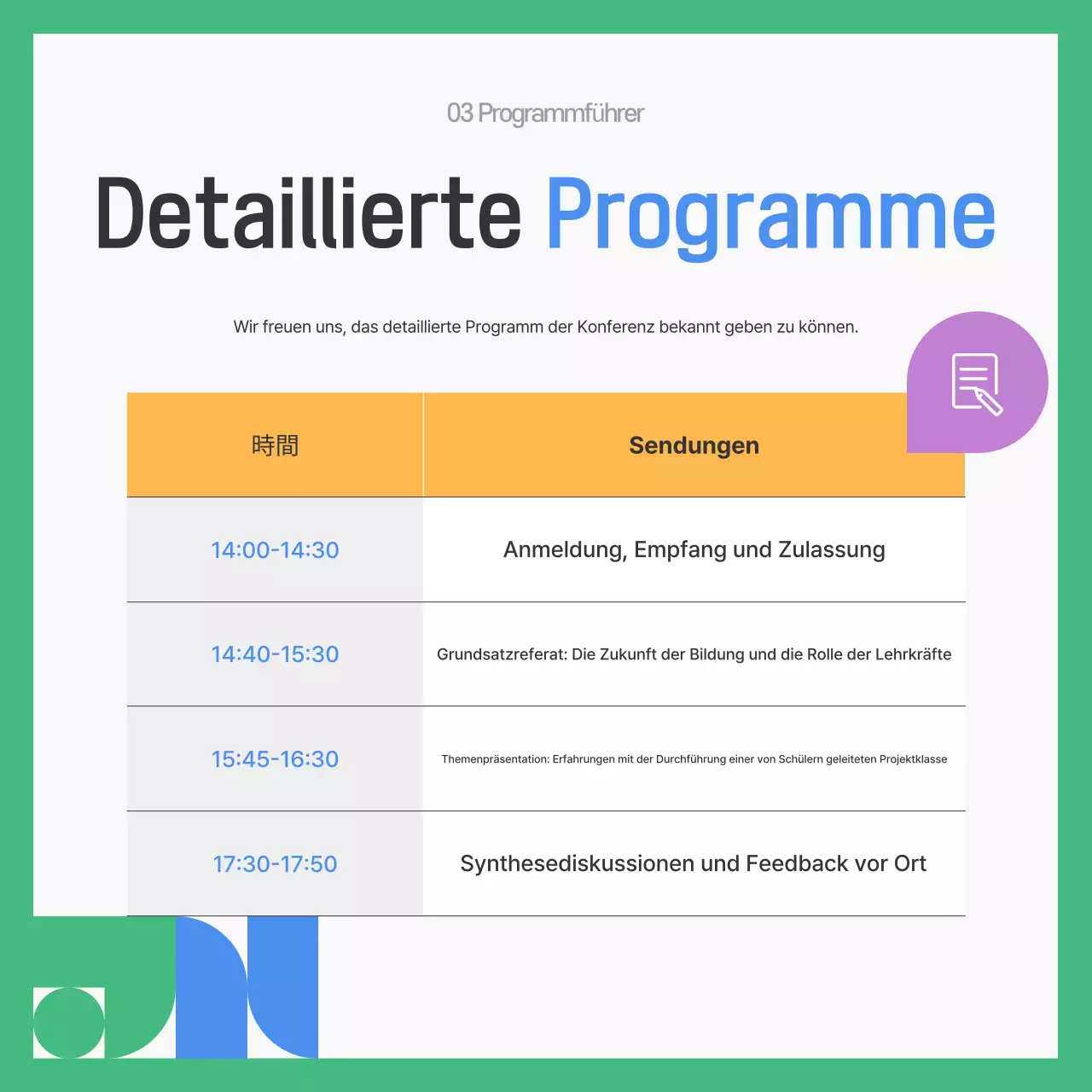 Gray Modern Education Event-Werbung