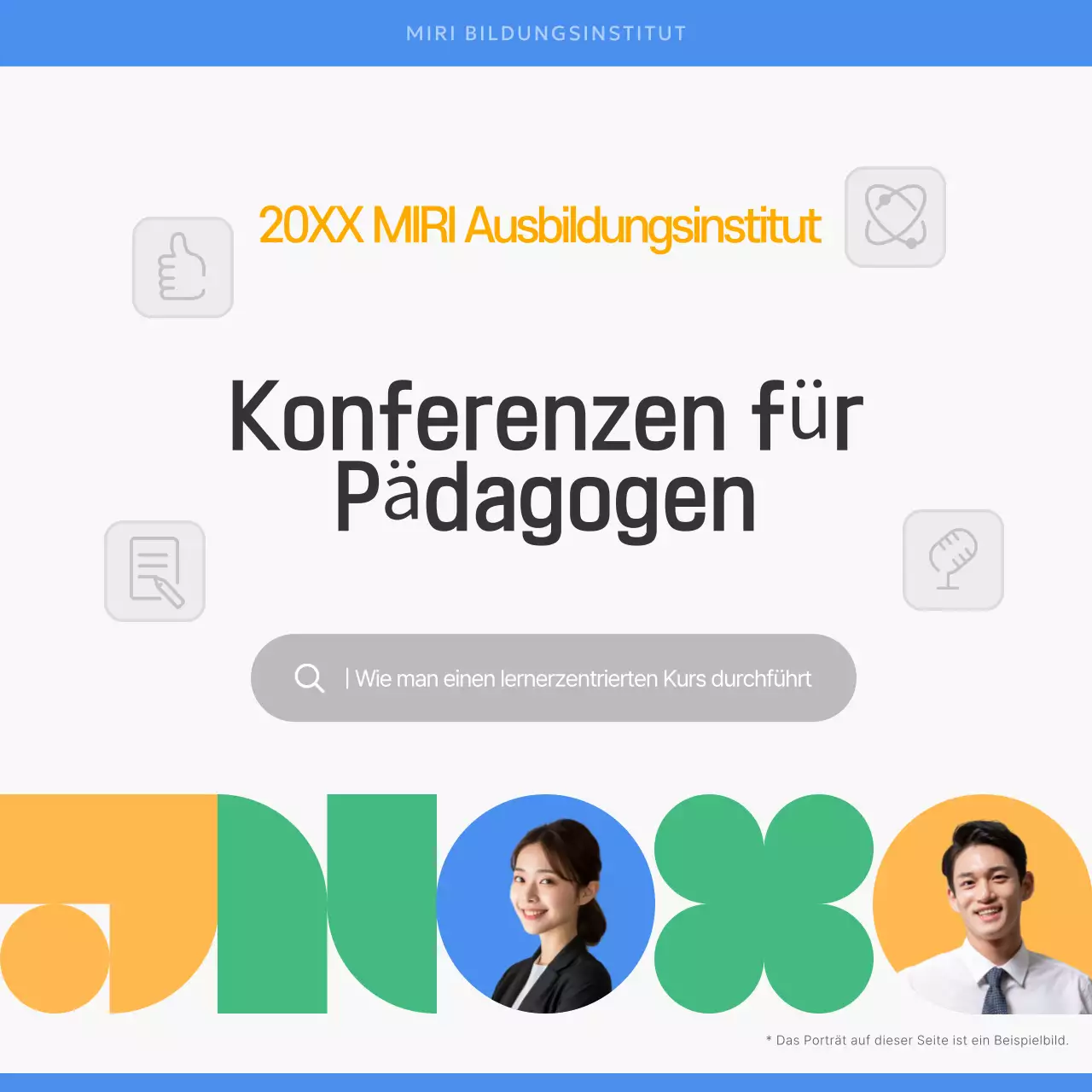 Gray Modern Education Event-Werbung