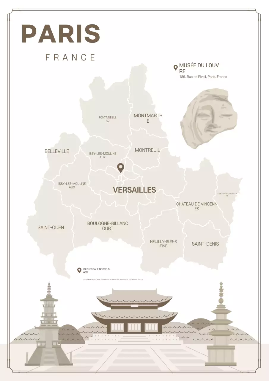 Guide touristique de la course traditionnelle beige