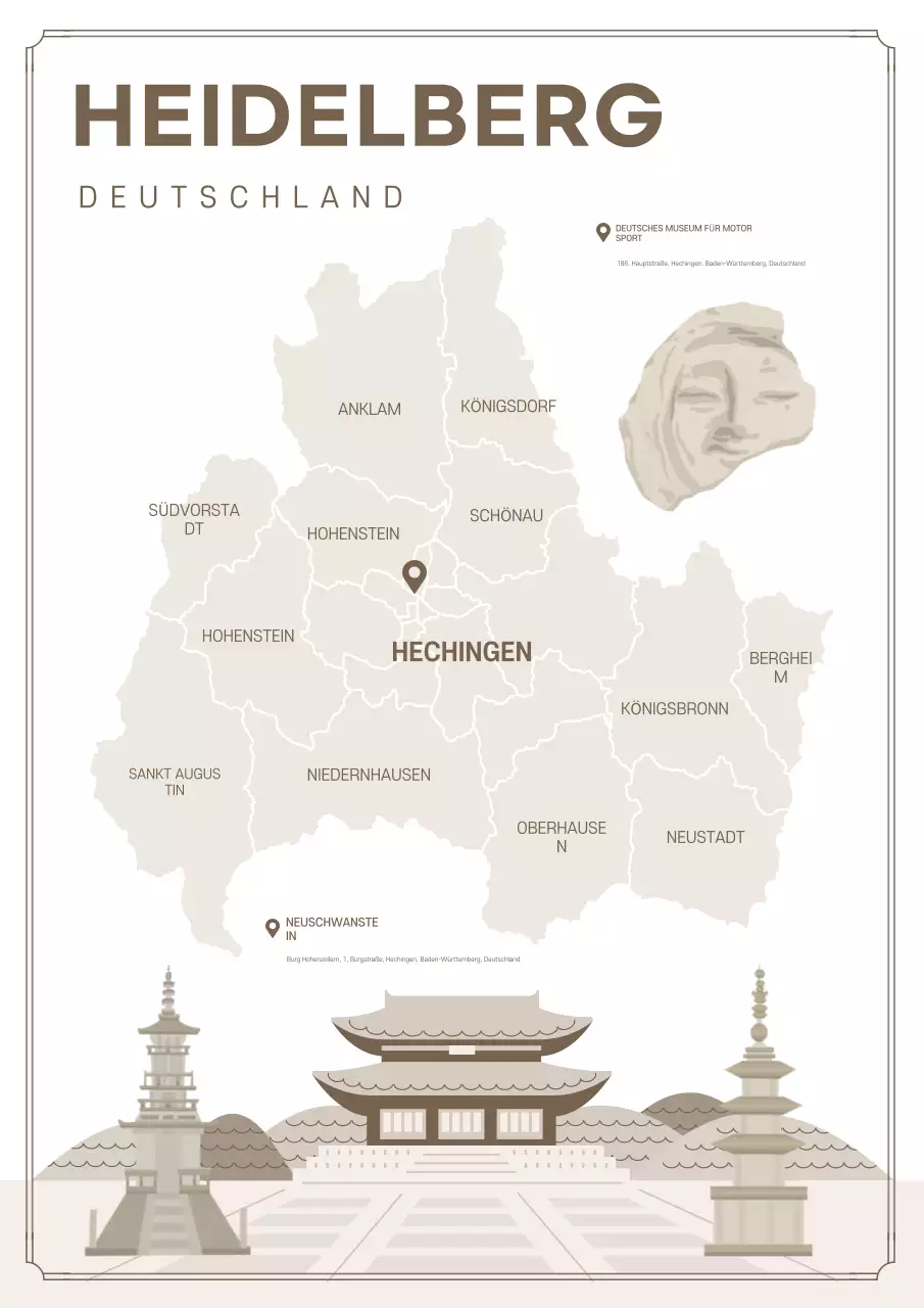 Beiger traditioneller Rennführer