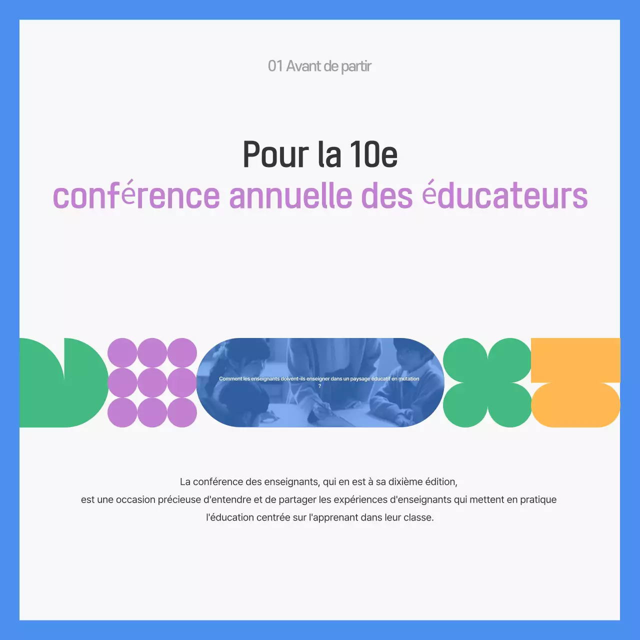 Promotion de l'événement Gray Modern Education